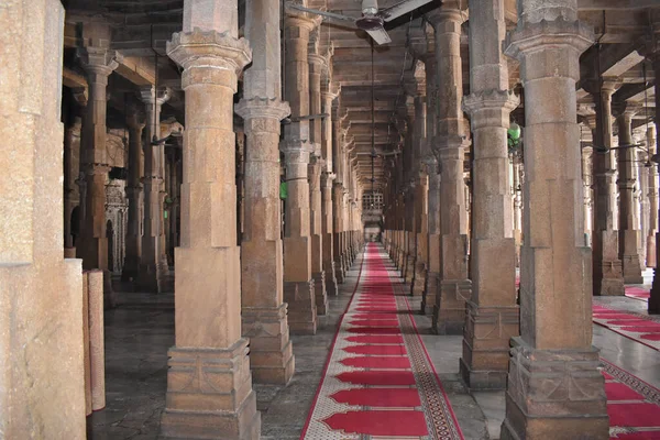 Corridoio Interno Pilastri Jami Masjid Moschea Del Venerdì Costruito Nel — Foto Stock