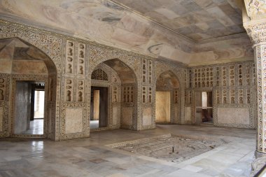 Diwan-E-Khas, Agra Kalesi 'nin içindeki Diwan-i-Khas önemli konuklar içindi, Agra, Uttar Pradesh, Hindistan.