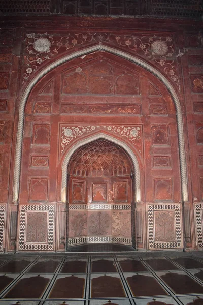 Vista Interior Mezquita Kau Ban Complejo Taj Mahal Agra Uttar —  Fotos de Stock