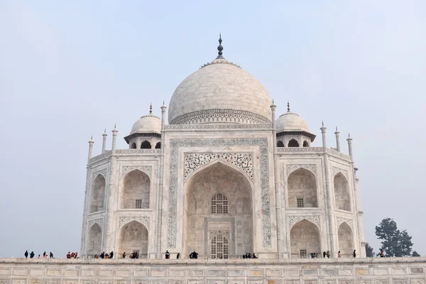 Agra Uttar Pradesh Ινδία Ιανουάριος 2020 Taj Mahal Closeup View — Φωτογραφία Αρχείου