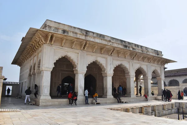 Agra Uttar Pradesh Inde Janvier 2020 Diwan Khas Intérieur Fort — Photo