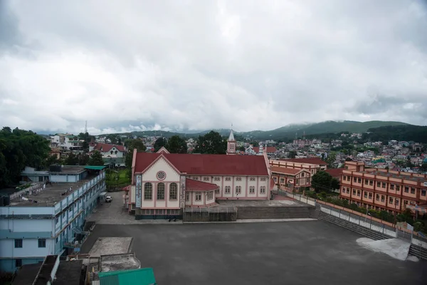 シロン Shilong インド北東部の丘の駅で インド メガラヤ州の州都 — ストック写真