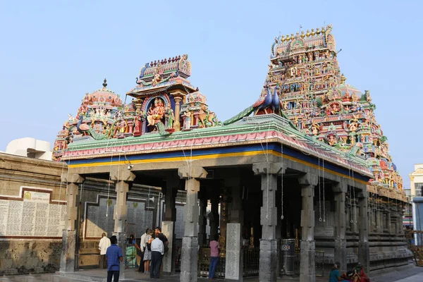 Thiruvananthapuram Kerala Índia Dezembro 2017 Devotee Attukal Bhagavathy Temple Santuário — Fotografia de Stock