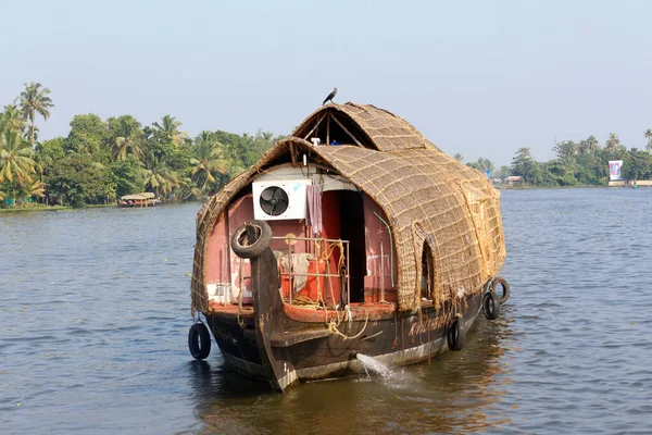 Casa Barco Allepey Kerala India — Foto de Stock