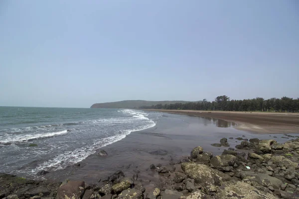 Praia Harihareshwar Distrito Raigad Maharashtra Índia — Fotografia de Stock