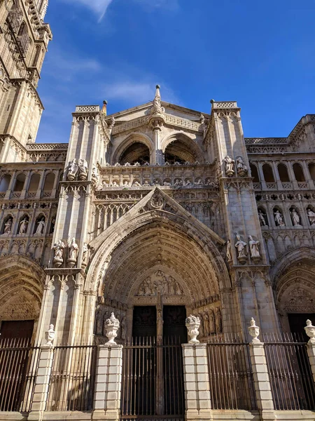 Santa Iglesia Catedral Primada Toledo Fasada Zewnętrzna — Zdjęcie stockowe