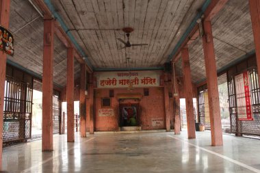 20 Mar 2019, Pune, Maharashtra, Hindistan. Gramdaivat Hajeri Maruti Tapınağı, Alandi, Pune, Maharashtra