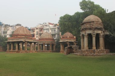 The view of tombs in Hauz Khas, Delhi, India clipart