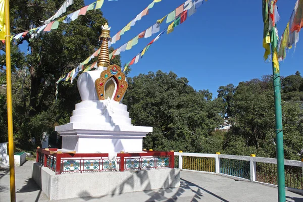 Shedup Choephelling Buddhist Temple Stupa Mussoorie Uttarakhand India — Stock Photo, Image