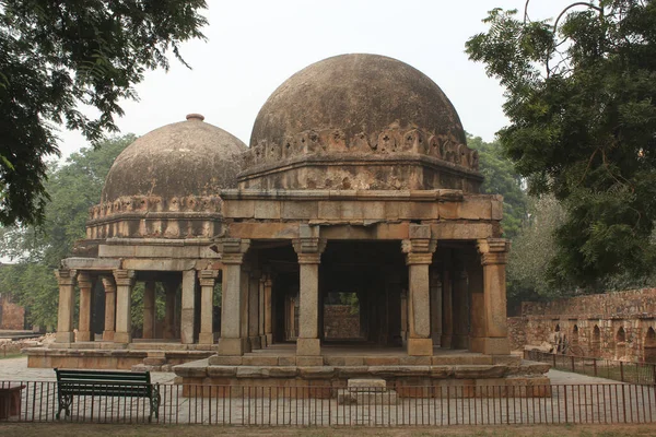Widok Grobowców Hauz Khas Delhi Indie — Zdjęcie stockowe