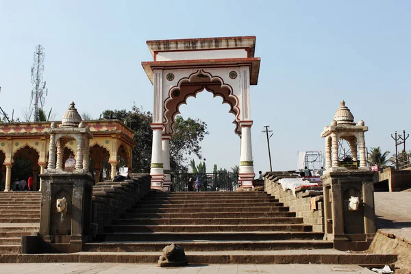 Mar 2019 Pune Maharashtra India Indrayani Ghat Architecture Alandi Devachi — Foto Stock