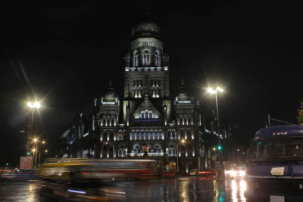 Sept 2019 Mumbai Maharashtra India Nachtzicht Van Municipal Corporation Van — Stockfoto