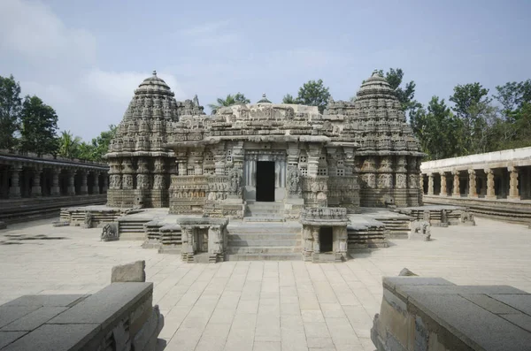 Templo Chennakesava Templo Hindú Vaishnava Orillas Del Río Kaveri Somanathapura — Foto de Stock