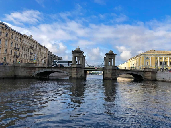 Lomonosov Bridge Constructed 1785 1787 Petersburg Russia — Stock Photo, Image