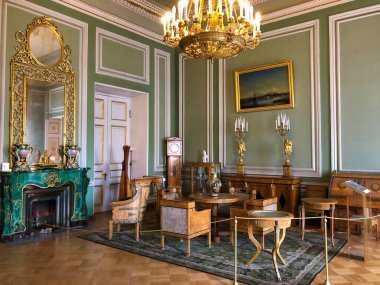 13 Ağustos 2019, St. Petersburg, Rusya: Yeşil Salon, Yusupov Sarayı, Moika,