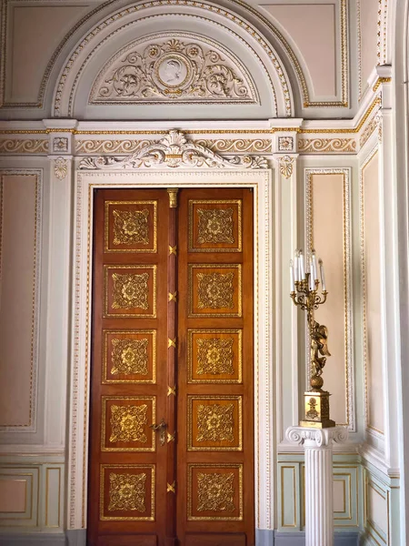 São Petersburgo Rússia Agosto 2019 Detalhe Porta Palácio Yusupov Moika — Fotografia de Stock