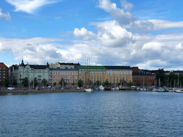 Blick Auf Die Stadt Vom Meer Aus Helsinki Finnland — Stockfoto