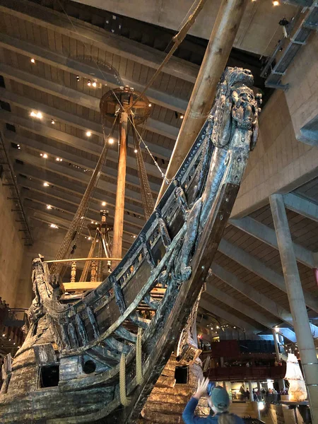 Vasa Museum Stockholm Sweden Aug 2019 Vasa Ship Capken Sank — 스톡 사진