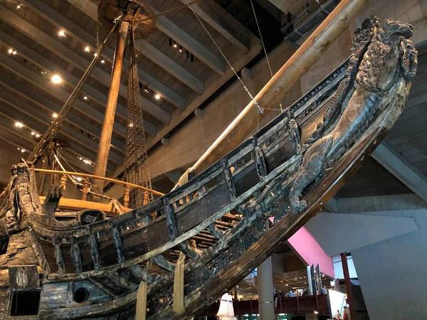 Museo Vasa Estocolmo Suecia Ago 2019 Barco Vasa Naufragó Estocolmo — Foto de Stock