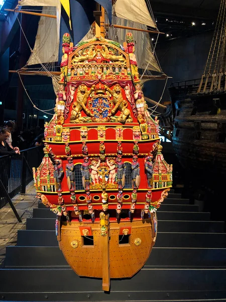 Vasa Museum Stockholm Sweden Aug 2019 Scale Model Vasa Warship — 스톡 사진