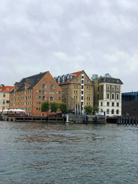Kopenhagen Dänemark August 2019 Gebäude Ufer Des Kanals — Stockfoto