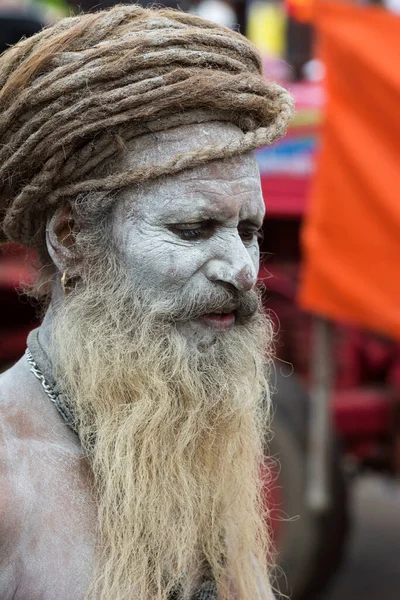 Nasik Maharashtra India 2015 Szeptember Naga Sadhu Portré Kumbhmela — Stock Fotó