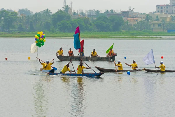 Chattisgarh India Okt 2016 Bootwedstrijd Dussera Festival — Stockfoto