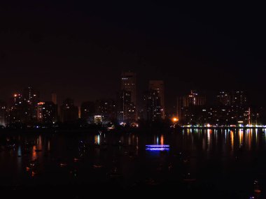 Geceleri gökyüzü, Mumbai, Maharashtra, Hindistan