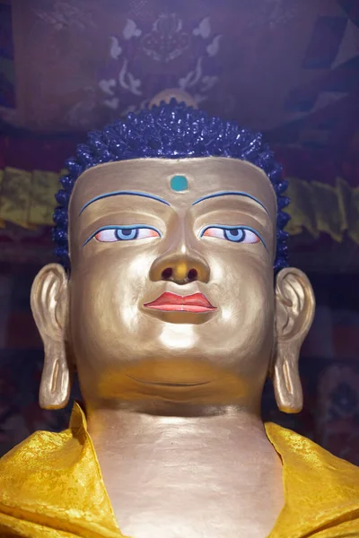 Buddha Closeup Face Shot Ladakh India — стокове фото