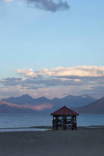 Pangong Tso Vagy Pangong Lake Endorheás Himalájában Jammu Kasmír India — Stock Fotó