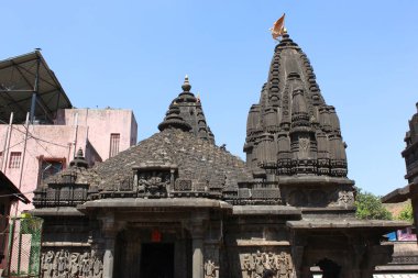 Ramkunda yakınlarındaki Shree Ganga Godavari tapınağı Godavari nehrinin kıyısında, Nashik, Maharashtra, Hindistan