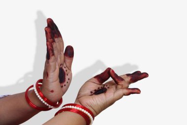 Kathak dansında el pozisyonu
