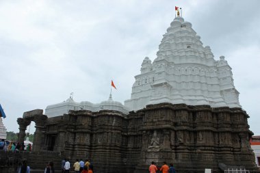 Aundha Nagnath Tapınağı maskaralığı. Eski Lord Shiva tapınağı. Hindistan 'daki 12 Jyotirlingas' ın sekizi. Teyze Nagnath, Hingoli, Maharashtra, Hindistan.