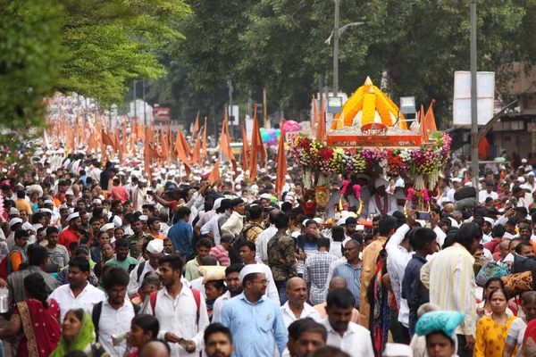 Shree Dnyaneshwar Maharaj Palki View Pune Maharashtra Indien — Stockfoto