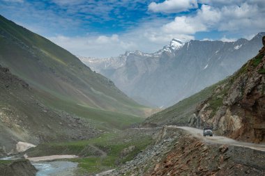 Zoji La Pass, Jammu ve Kashmir 'deki manzara, Hindistan