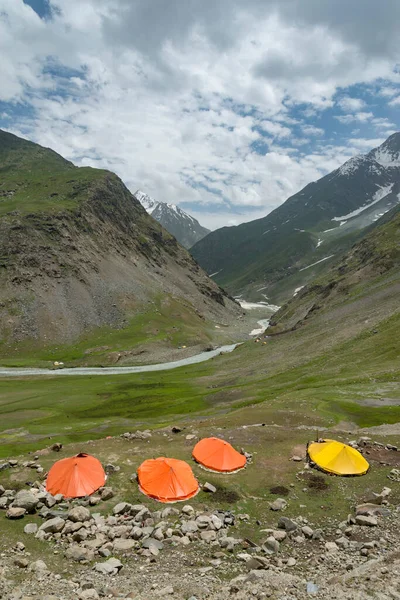 Paesaggio Tende Zoji Pass Jammu Kashmir India — Foto Stock