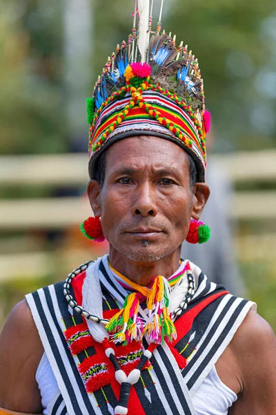 1St Jan 2000 Hornbill Festival Nagaland India Naga Tribal Portrait — Foto de Stock