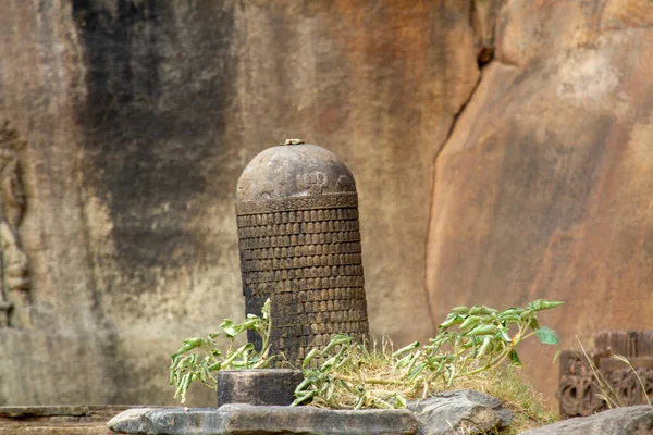 Shivling Sculpture Kalinjar Fort Uttar Pradesh Índia — Fotografia de Stock