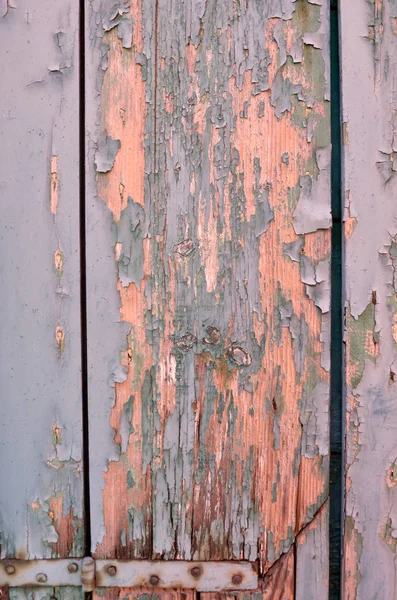 Vieille Porte Bois Avec Peinture Peinture Fissurée Sur Une Vieille — Photo