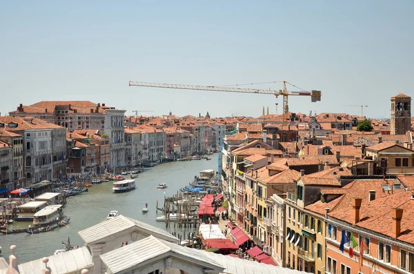 Vista Panorámica Sobre Gran Canal Horizonte Venecia Ital — Foto de Stock
