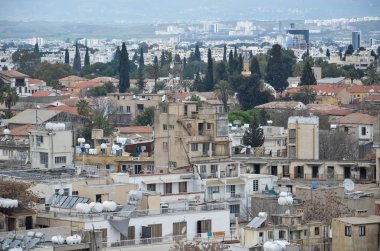 Lefkoşa, Kıbrıs şehrinin yakın görünümü 
