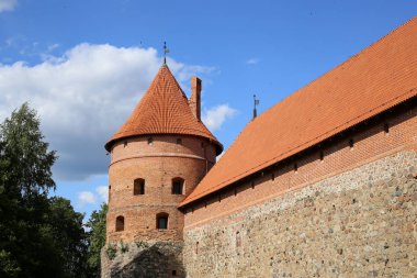 Trakai köyü, Litvanya. Trakai Adası Kalesi Müzesi i parçası