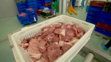 Çiğ et et paketleme Fabrikası'nda