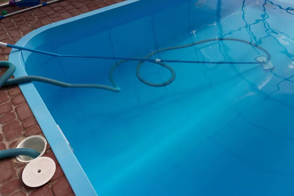 Vacuum Cleaner Pool Clean Care Bottom Pool Collect Absorb Garbage — Stock Photo, Image