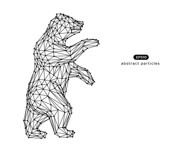 Illustration vectorielle abstraite de l'ours . — Image vectorielle