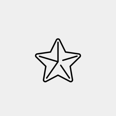 Deniz yıldızı vektör simgesi