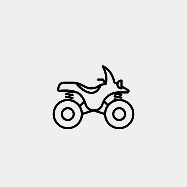 Moderne Linie Motorrad Vektor-Symbol — Stockvektor