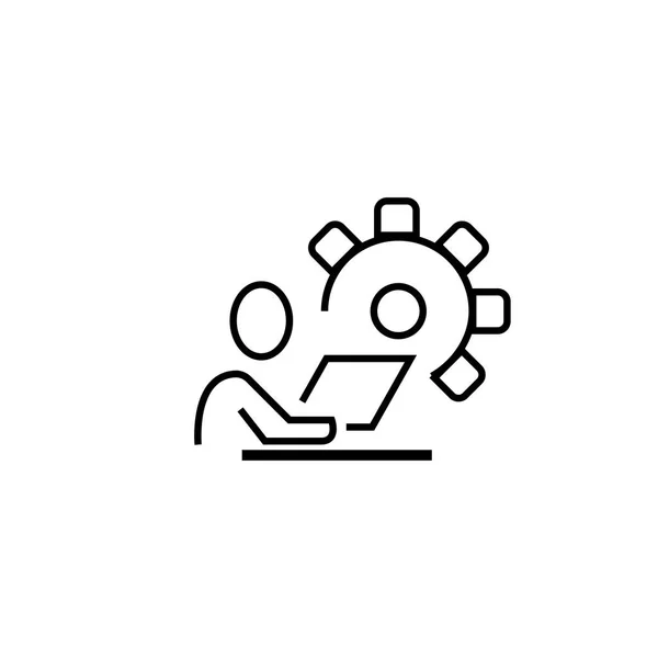 Elemente des Arbeitsprozesses icon.finance. hochwertiges Grafikdesign. — Stockvektor