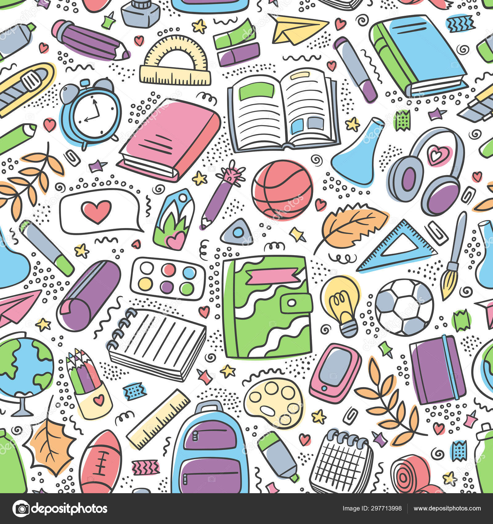 Colorful doodle background