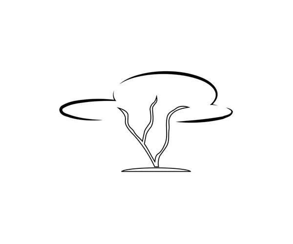 Икона формы дерева. Стиль Vector.Line — стоковый вектор